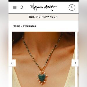 NWT Mignonne Gavigan Heart Necklace